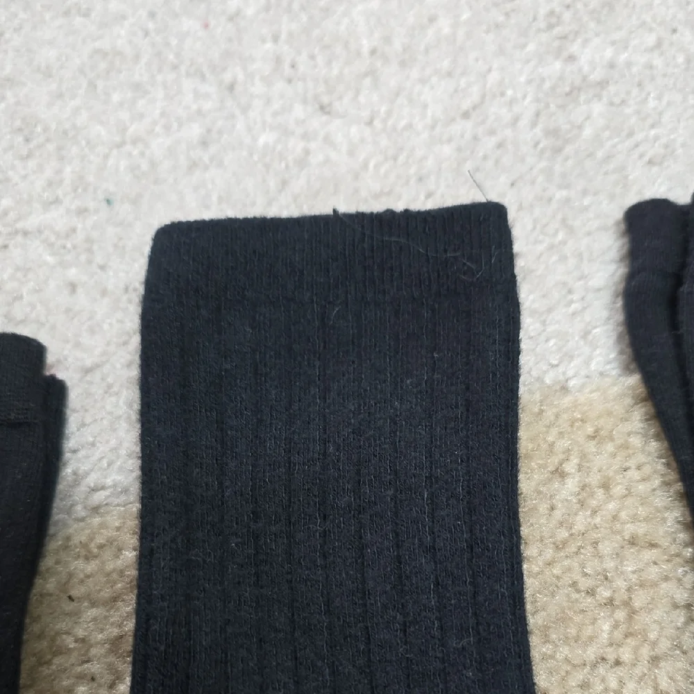 Set of 3: Black Socks - Show Size 5-10